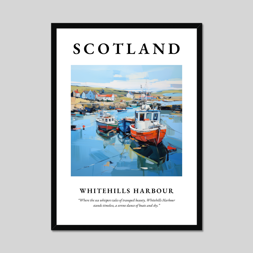 Poster of Whitehills Harbour, Scotland.