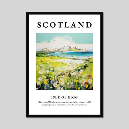Poster of Isle of Eigg, Scotland.