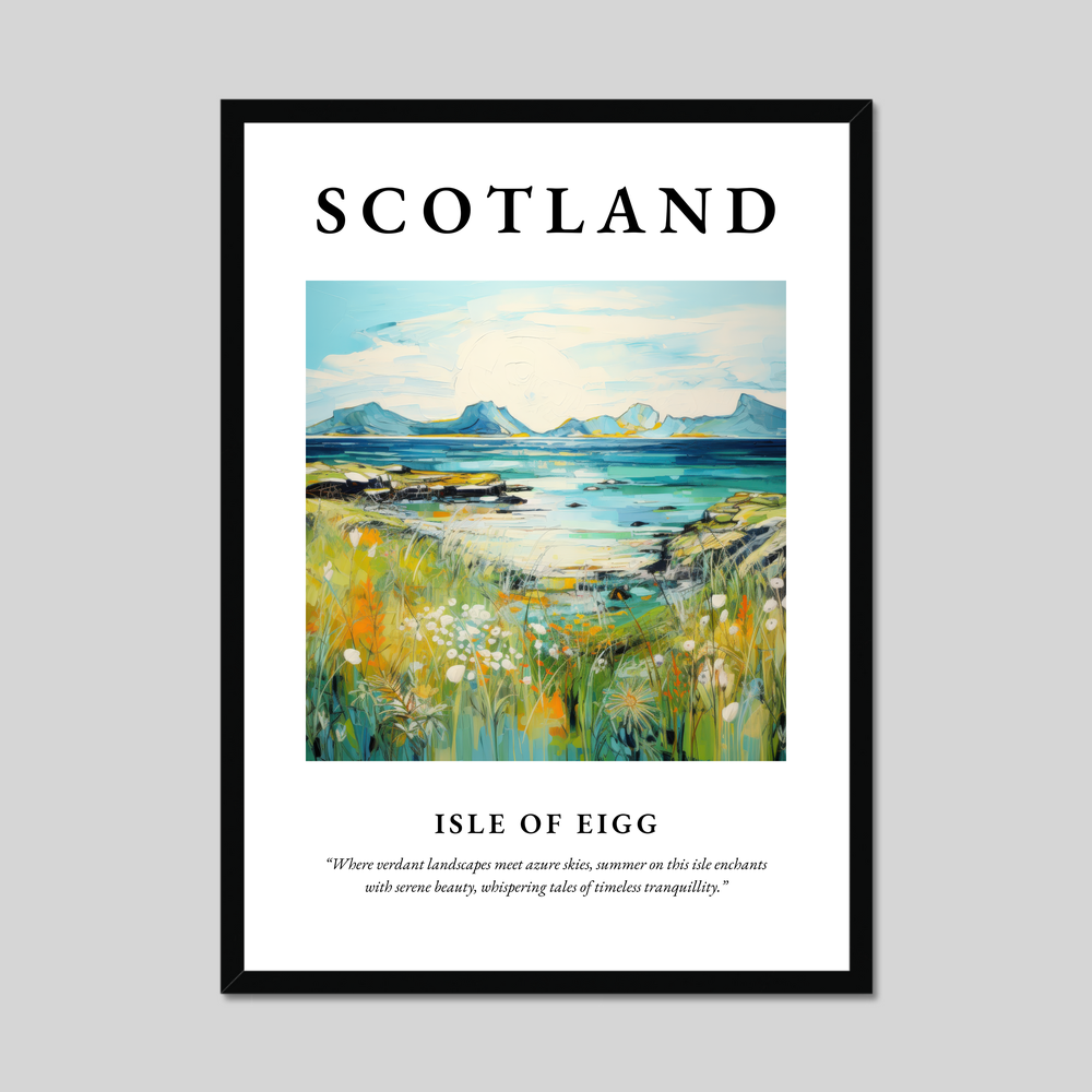 Poster of Isle of Eigg, Scotland.