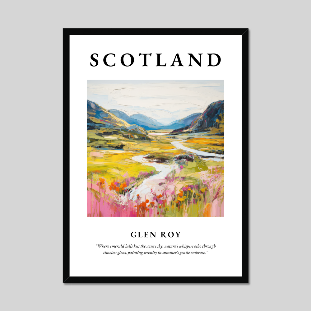 Poster of Glen Roy, Scotland.