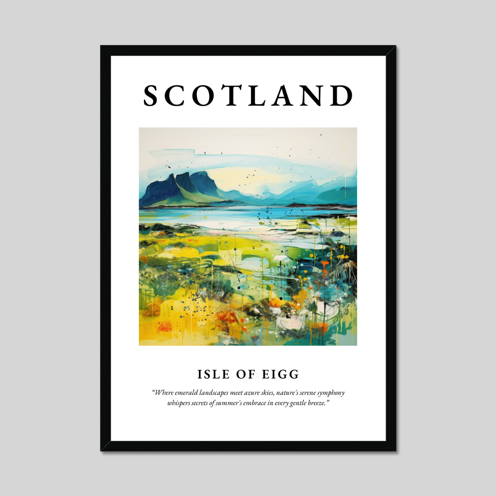 Poster of Isle of Eigg, Scotland.