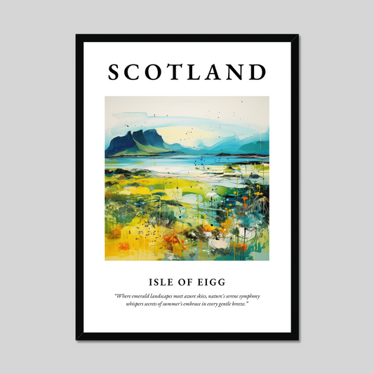 Poster of Isle of Eigg, Scotland.