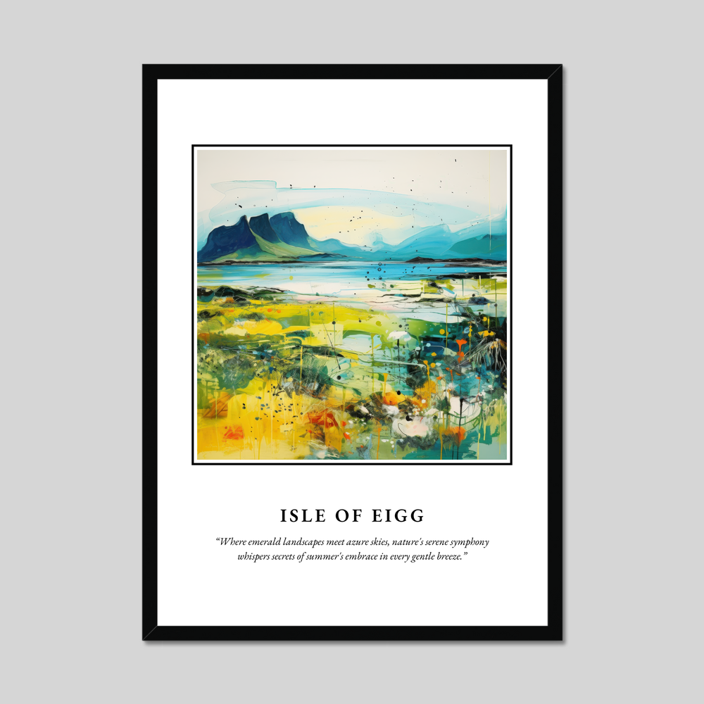 Poster in a black frame