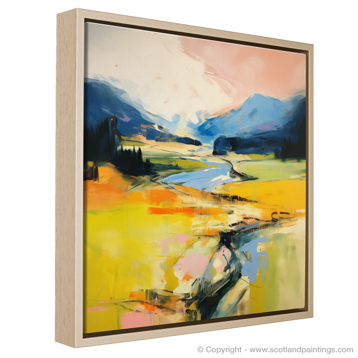 Painting and Art Print of Glen Tilt, Perthshire in summer entitled "Summer Essence of Glen Tilt".