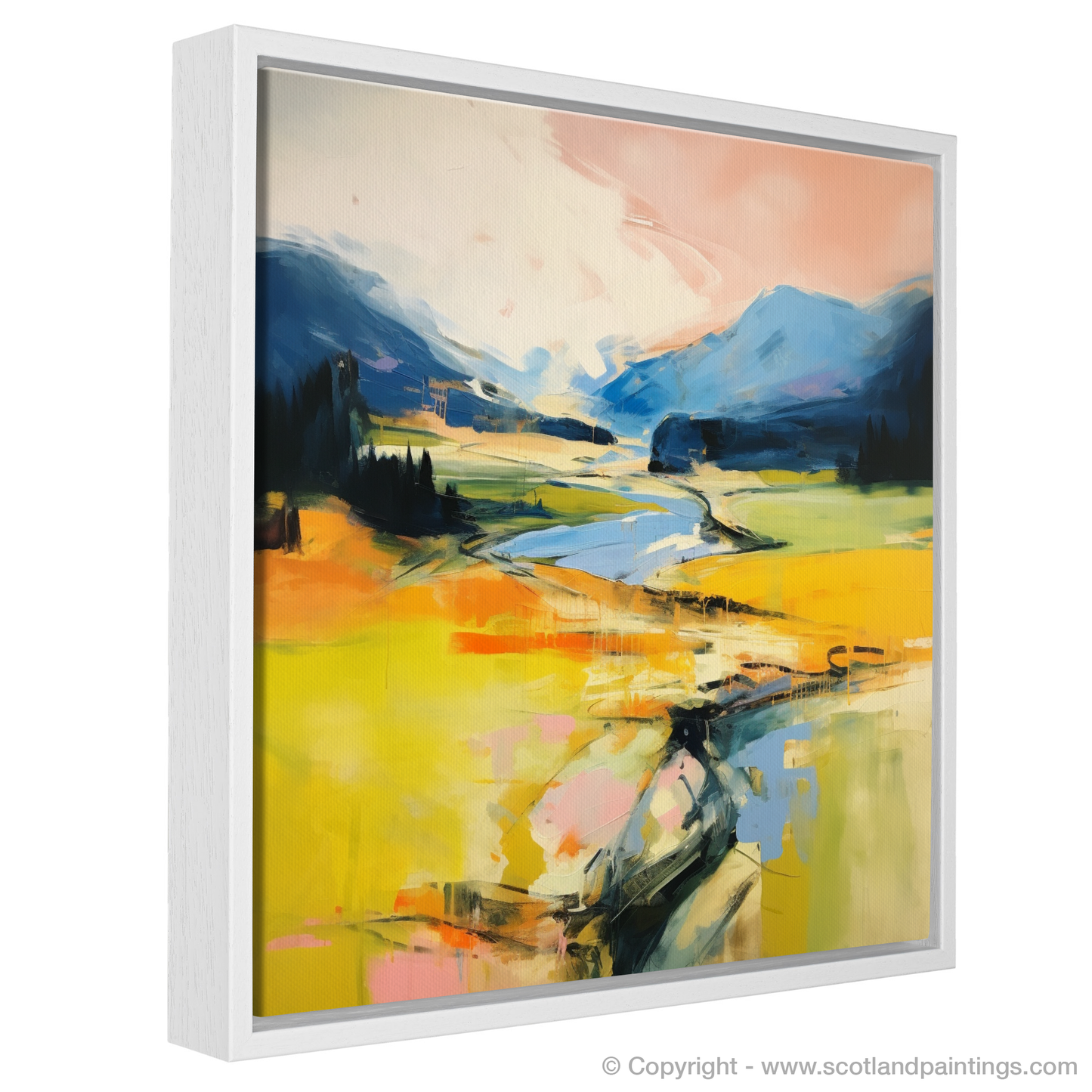 Painting and Art Print of Glen Tilt, Perthshire in summer entitled "Summer Essence of Glen Tilt".