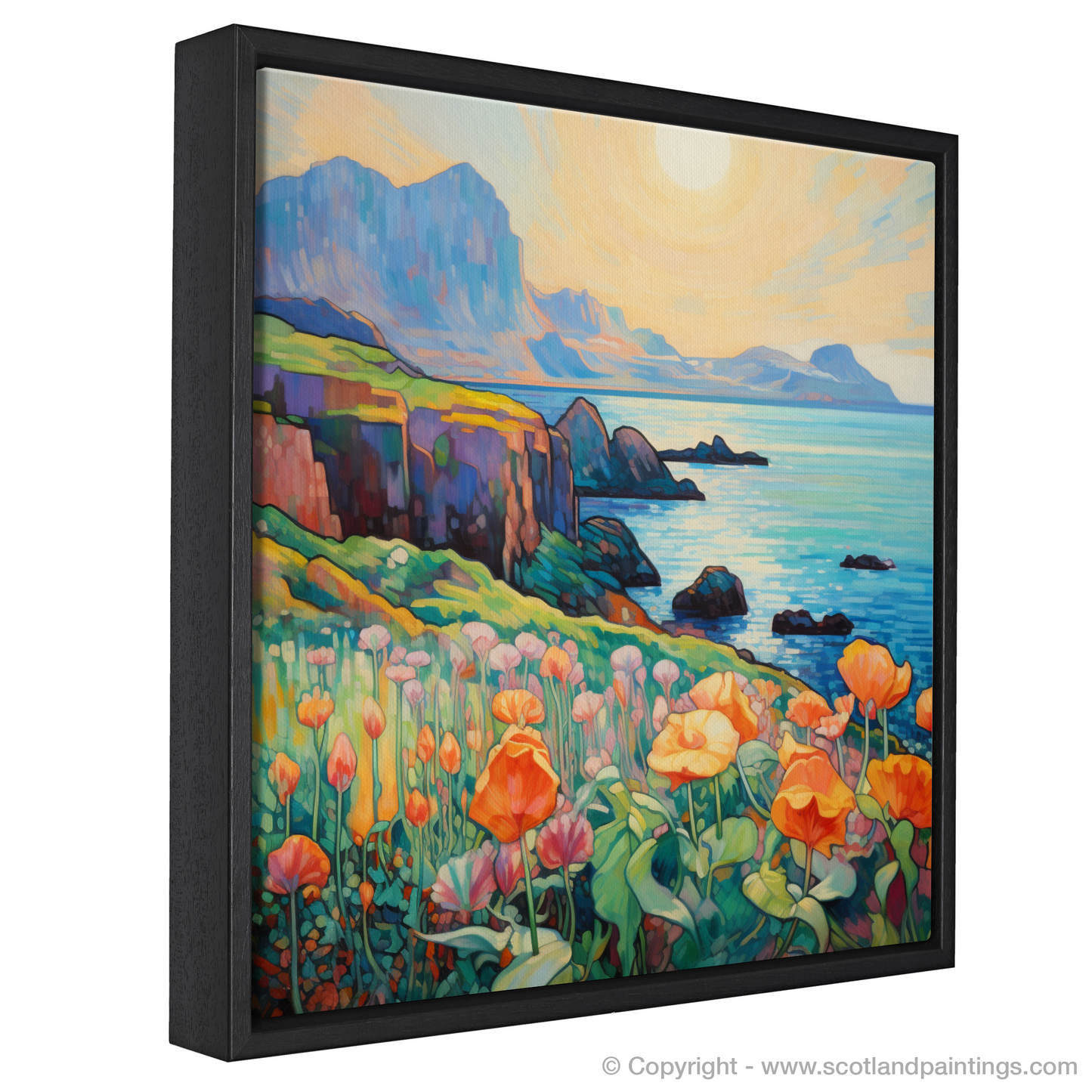 Painting and Art Print of Isle of Canna, Inner Hebrides in summer entitled "Summer Serenade on the Isle of Canna".