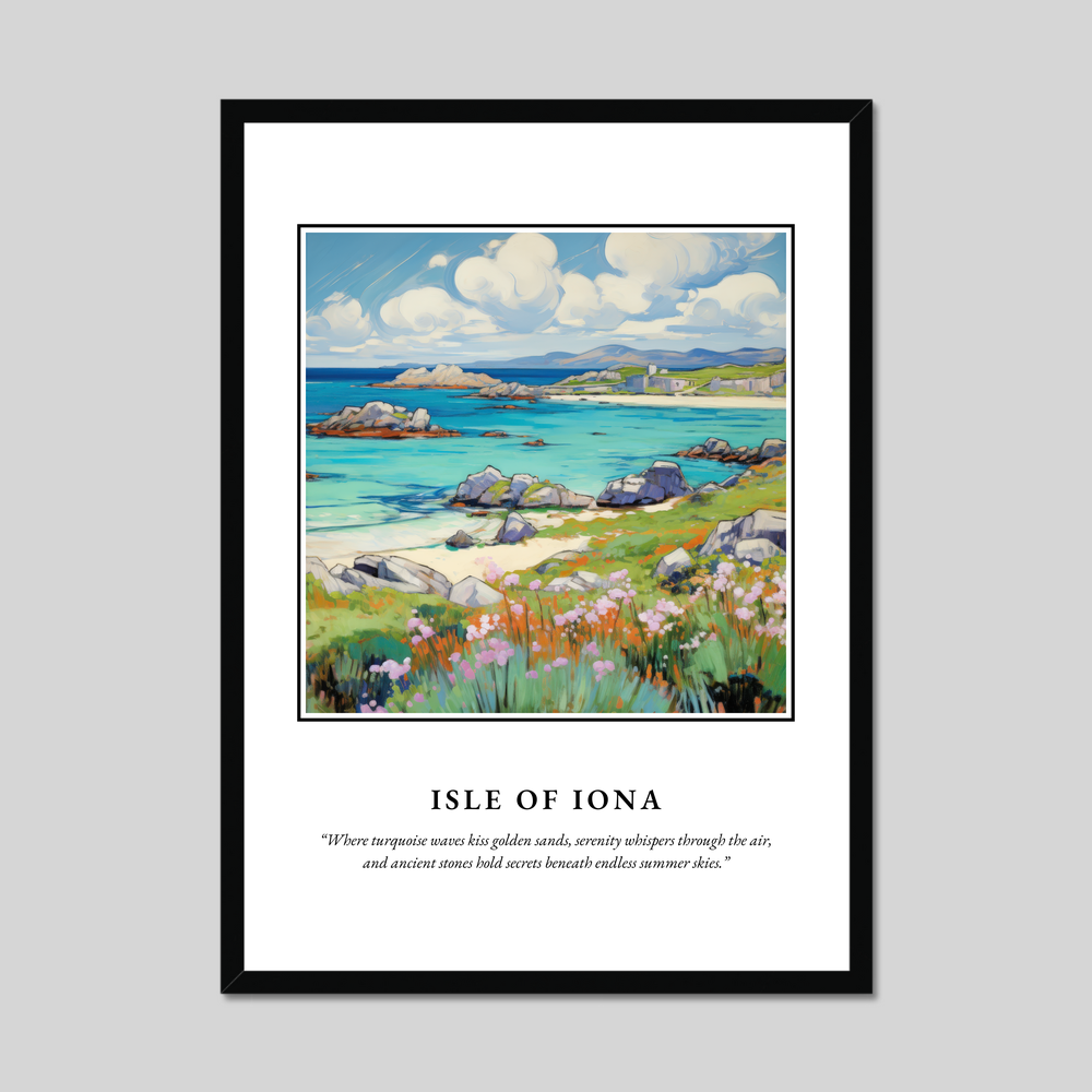 Poster in a black frame