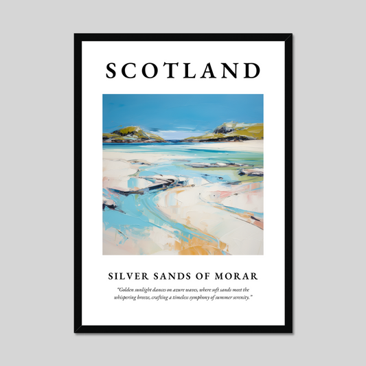 Poster of Silver Sands of Morar, Scotland.