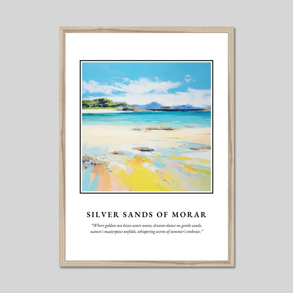 Poster in a natural frame