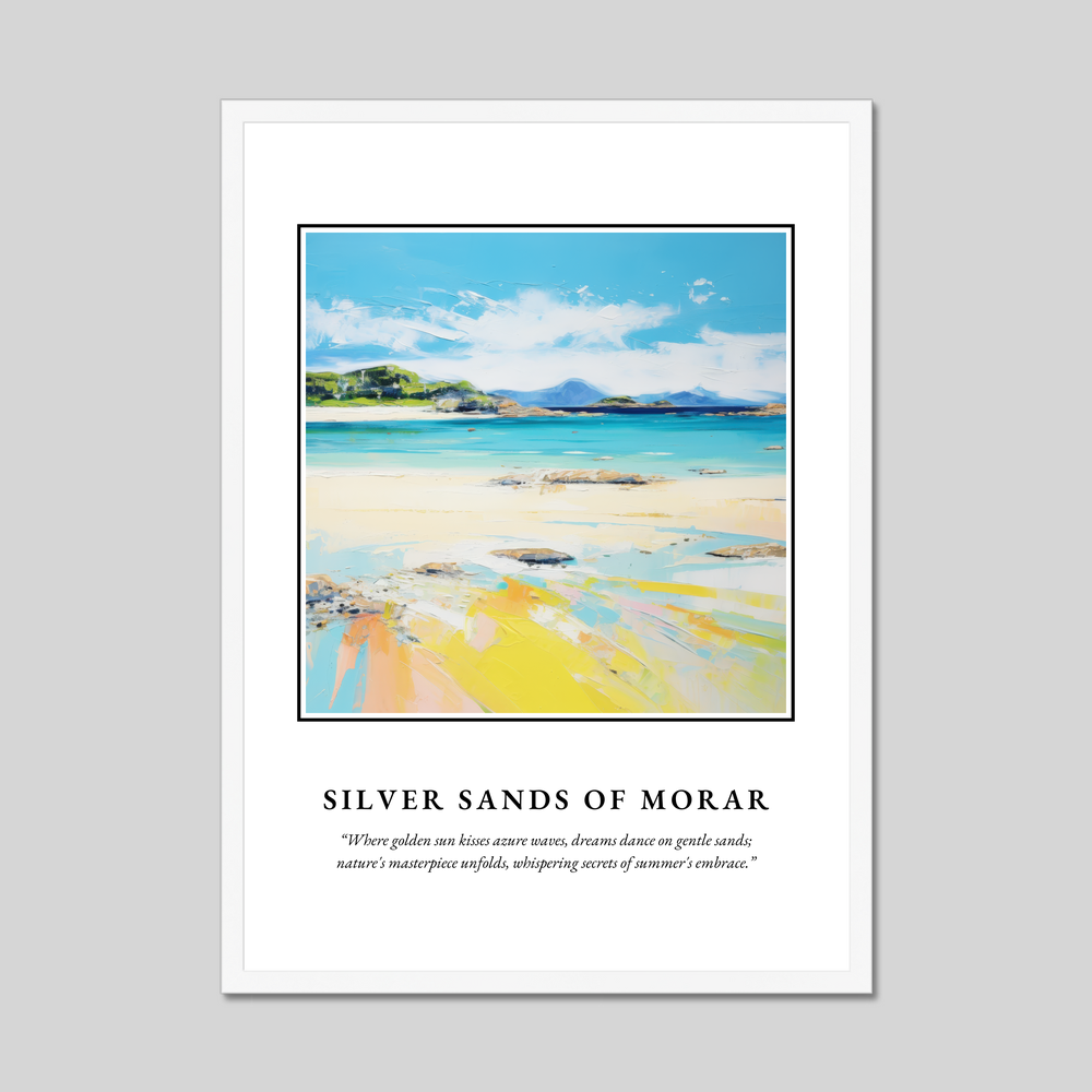 Poster in a white frame