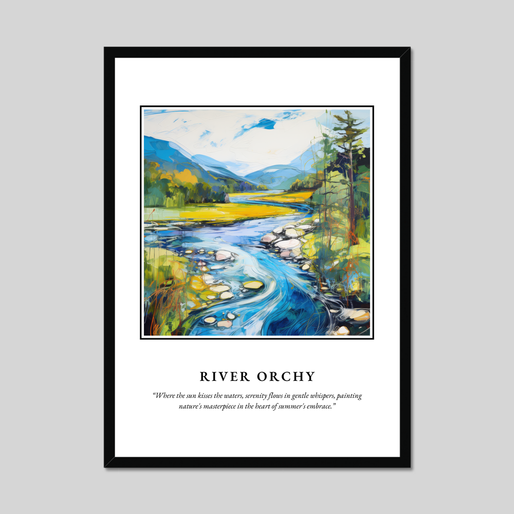 Poster in a black frame