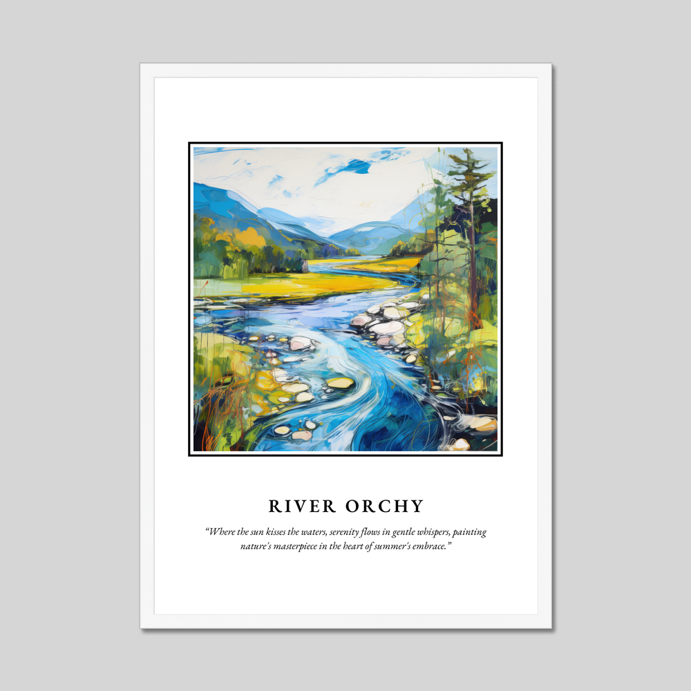 Poster in a white frame