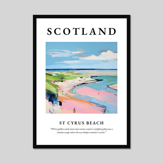 Poster of St Cyrus Beach, Scotland.