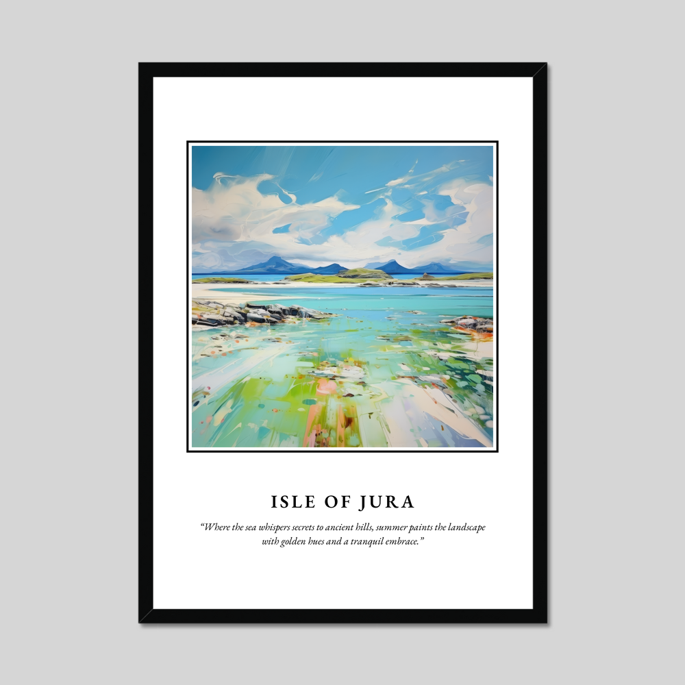 Poster in a black frame