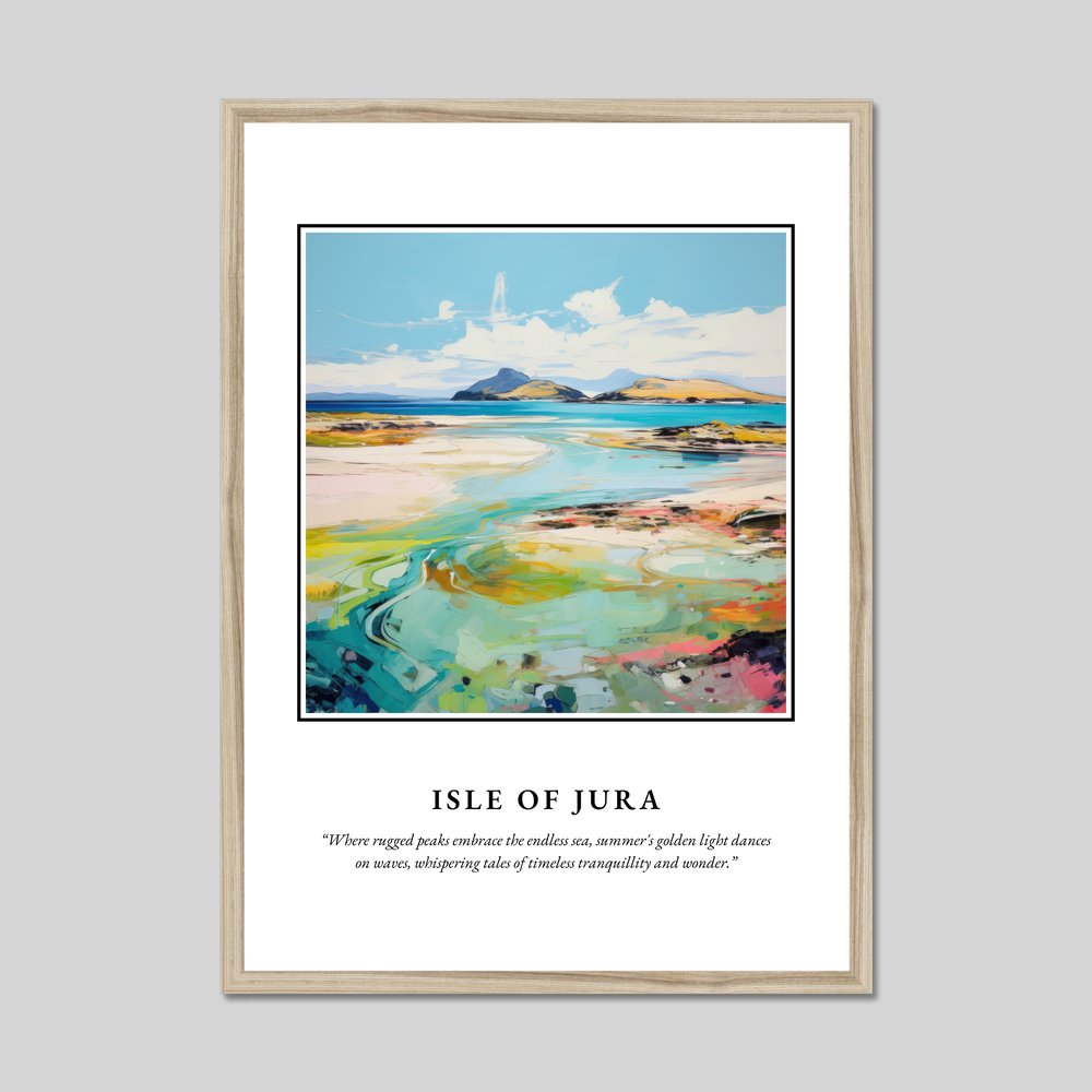 Poster in a natural frame