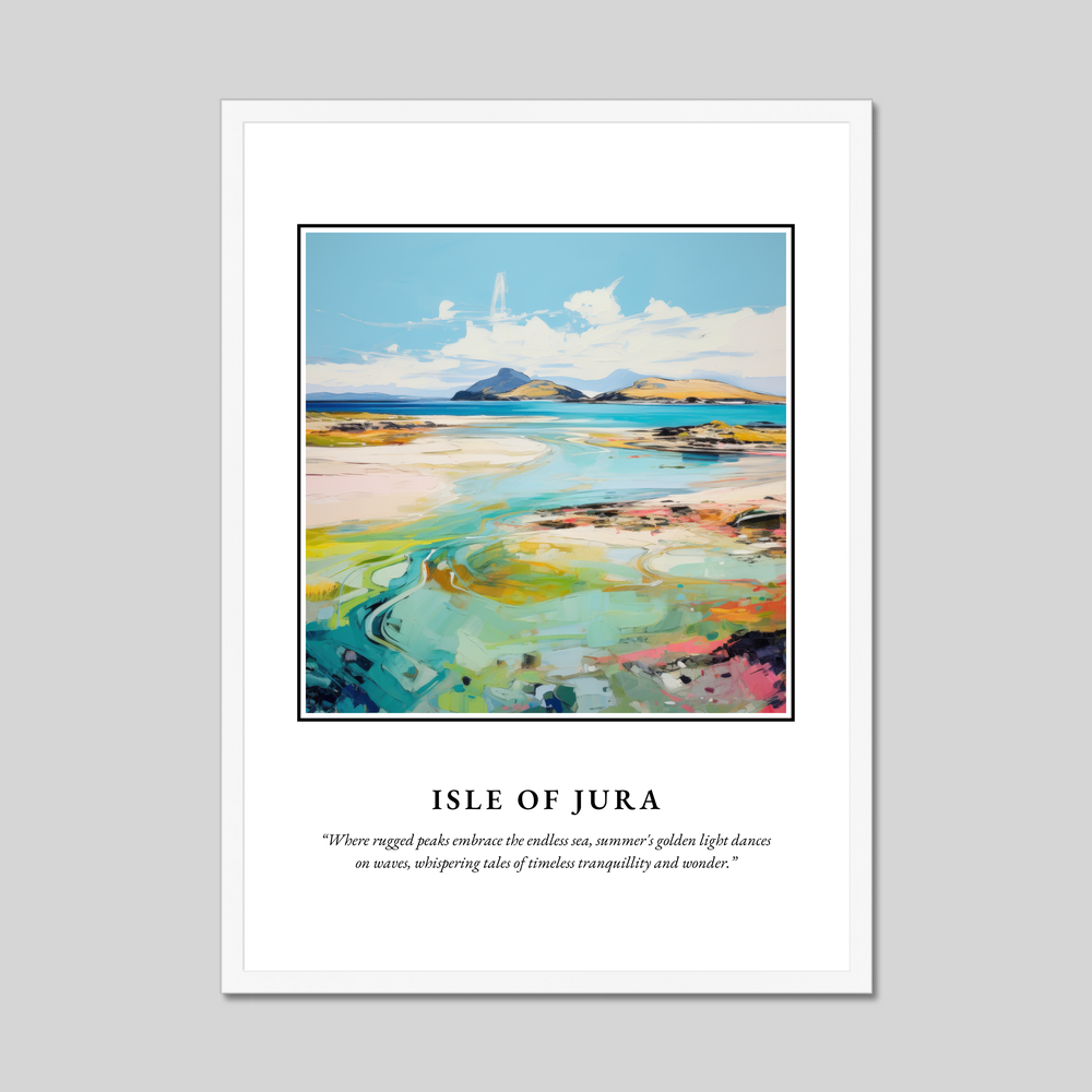 Poster in a white frame