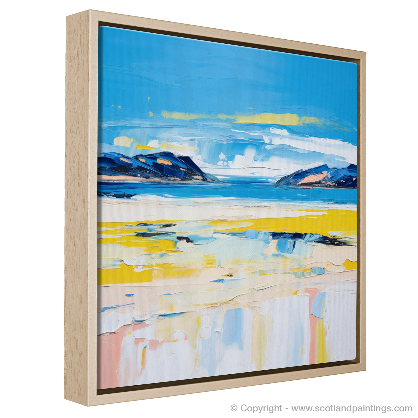 Painting and Art Print of Durness Beach, Sutherland in summer entitled "Summer Symphony of Durness Beach".