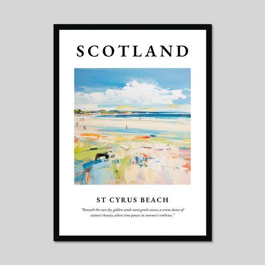 Poster of St Cyrus Beach, Scotland.
