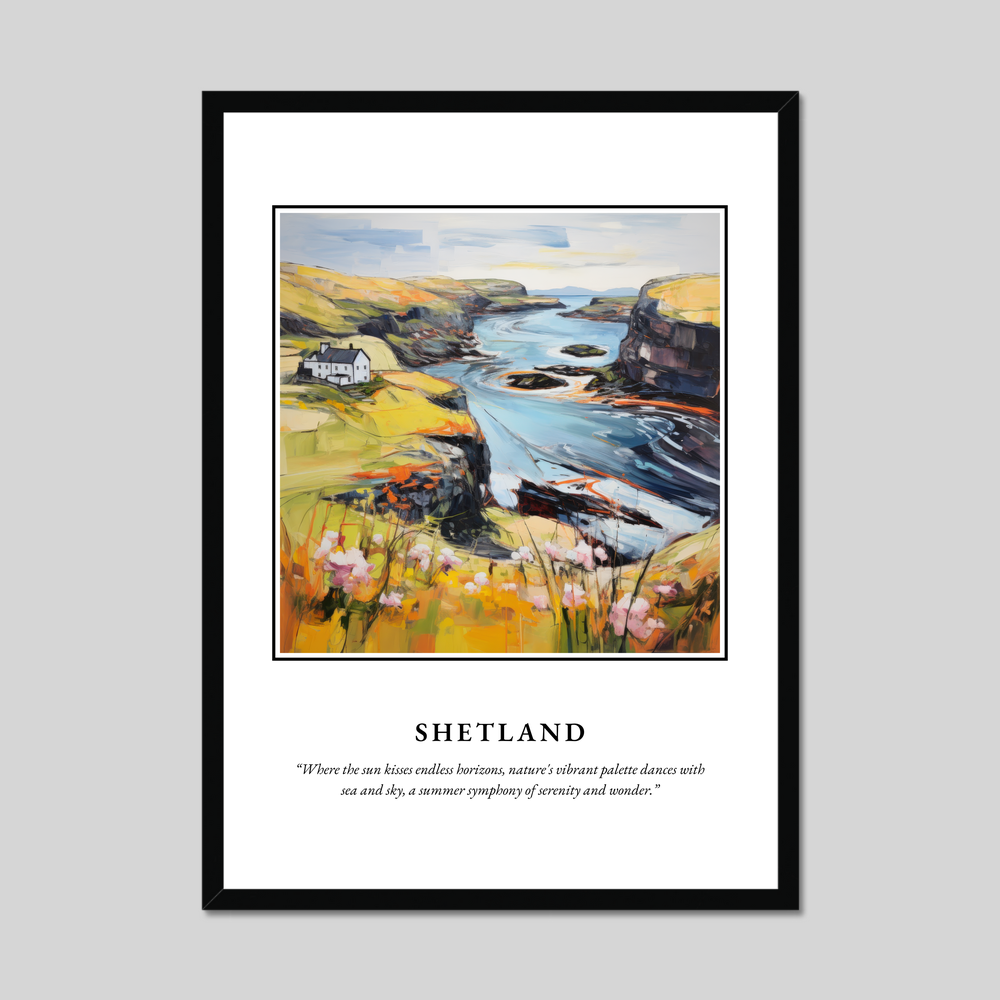 Poster in a black frame