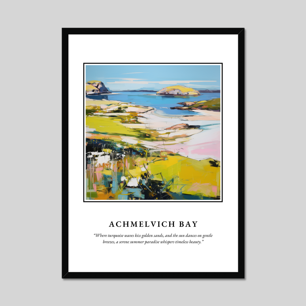 Poster in a black frame