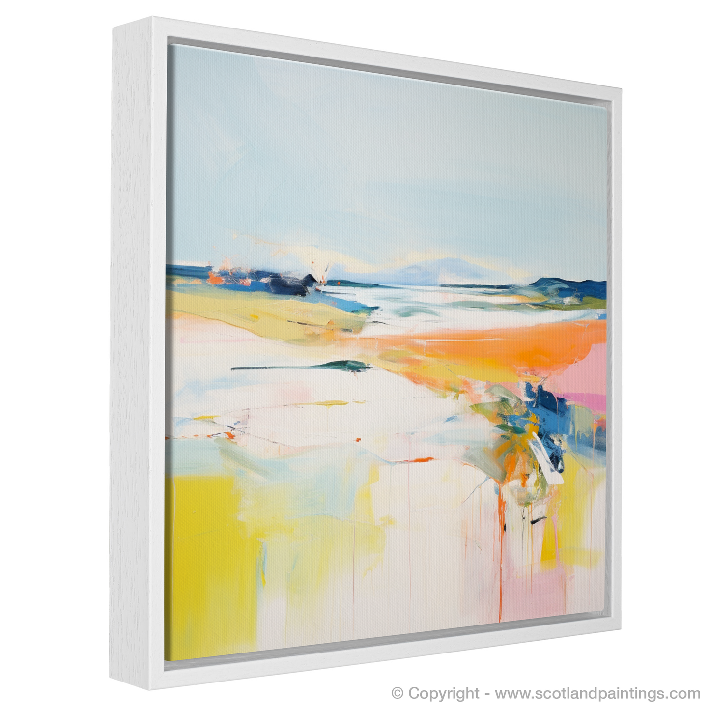 Painting and Art Print of Isle of Tiree, Inner Hebrides in summer entitled "Summer Abstraction: Isle of Tiree".