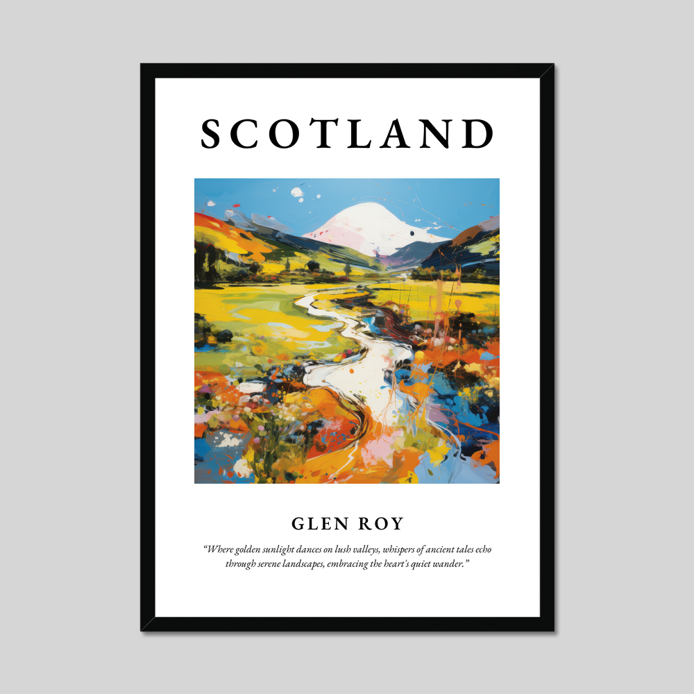 Poster of Glen Roy, Scotland.