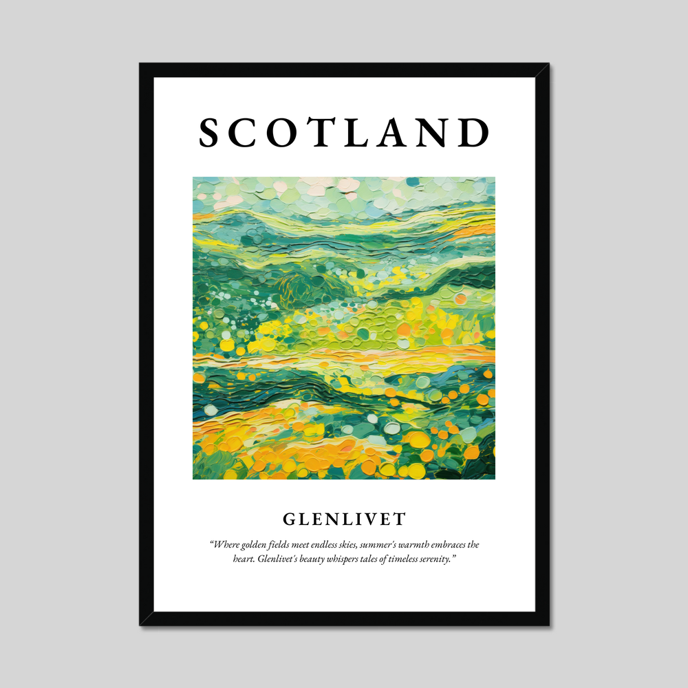 Poster of Glenlivet, Scotland.