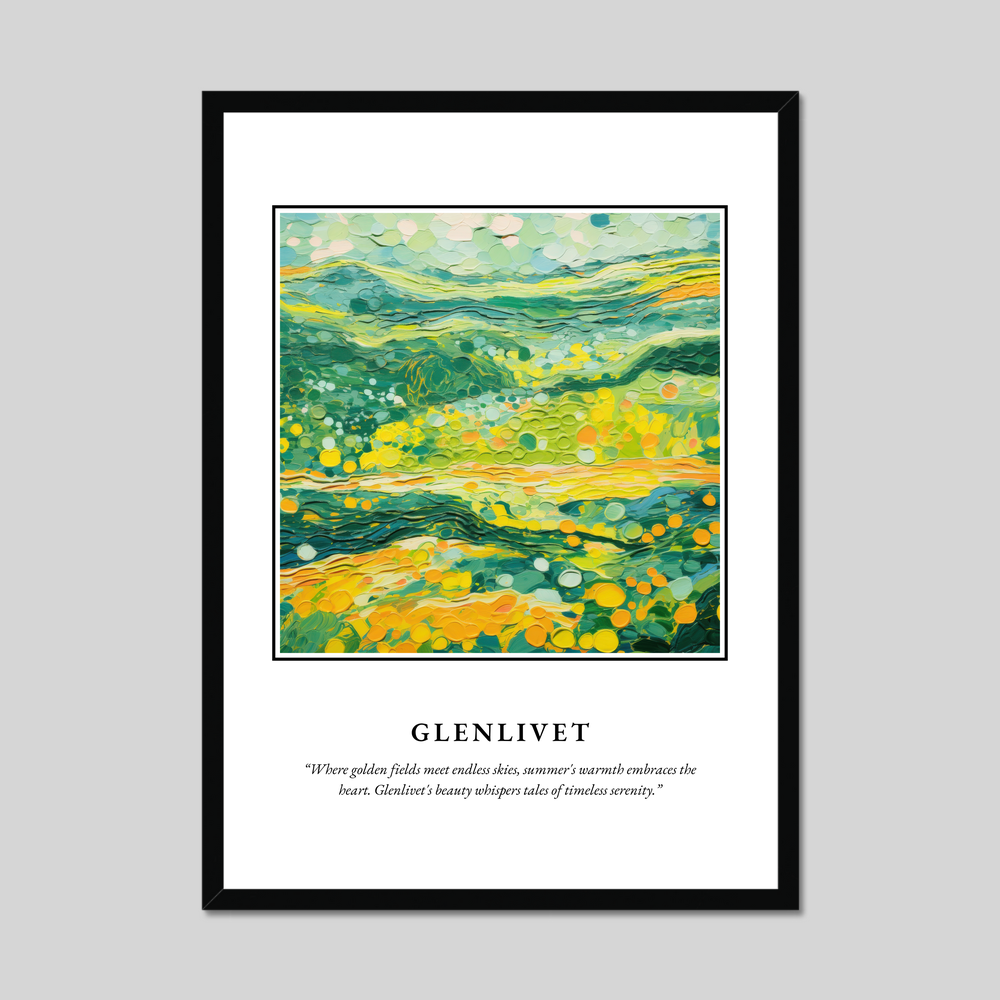 Poster in a black frame