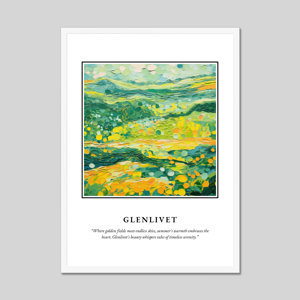 Poster in a white frame