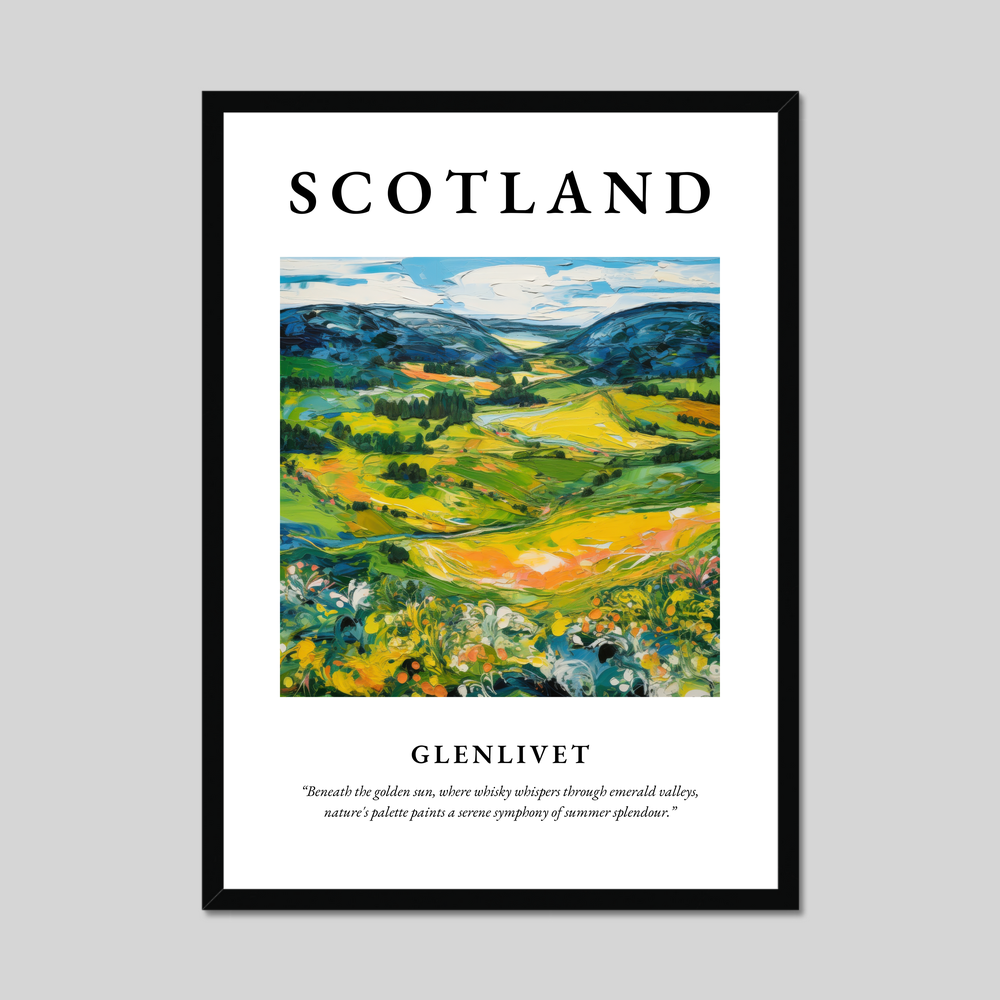 Poster of Glenlivet, Scotland.