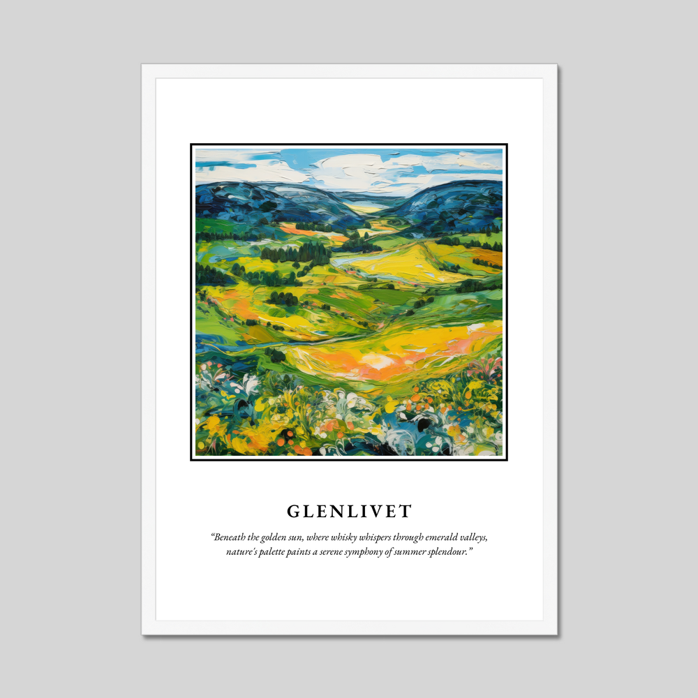 Poster in a white frame