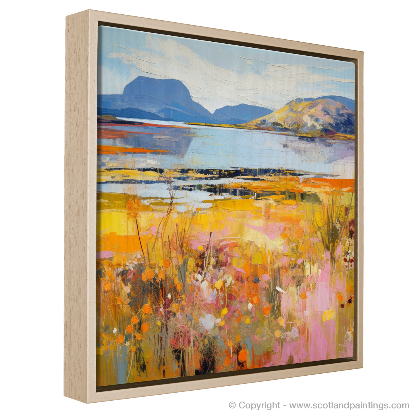 Painting and Art Print of Isle of Raasay, Inner Hebrides in summer entitled "Summer Serenity on the Isle of Raasay".