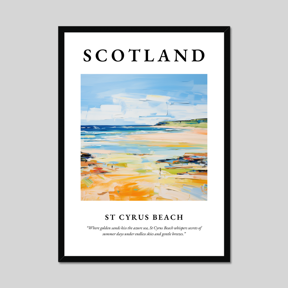 Poster of St Cyrus Beach, Scotland.