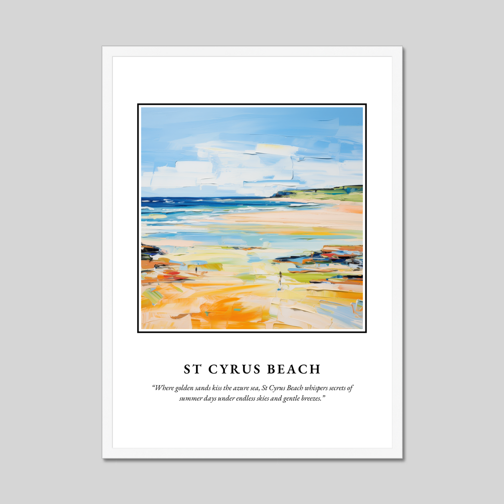 Poster in a white frame