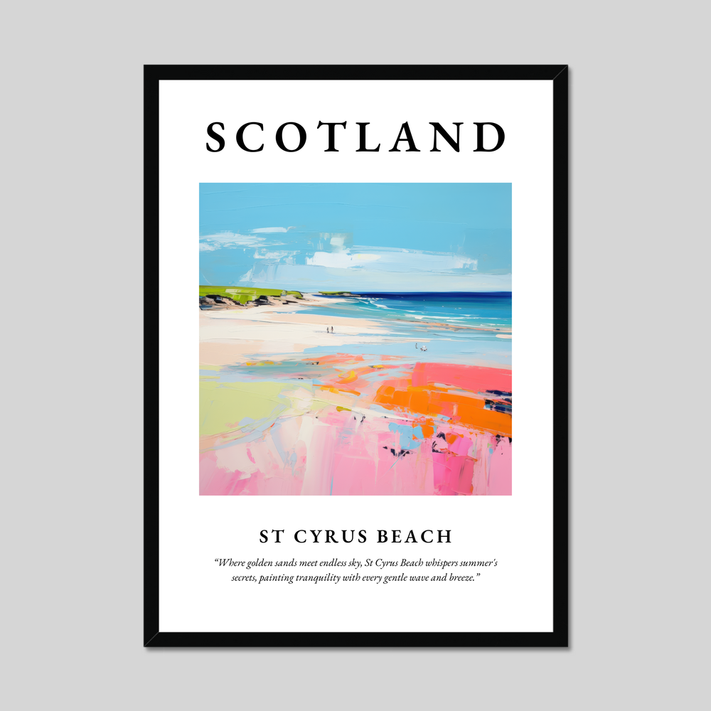 Poster of St Cyrus Beach, Scotland.