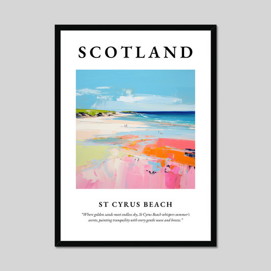 Poster of St Cyrus Beach, Scotland.