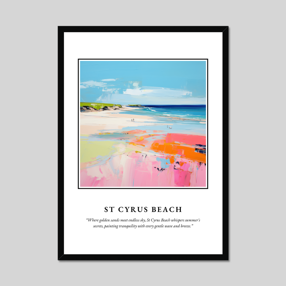 Poster in a black frame