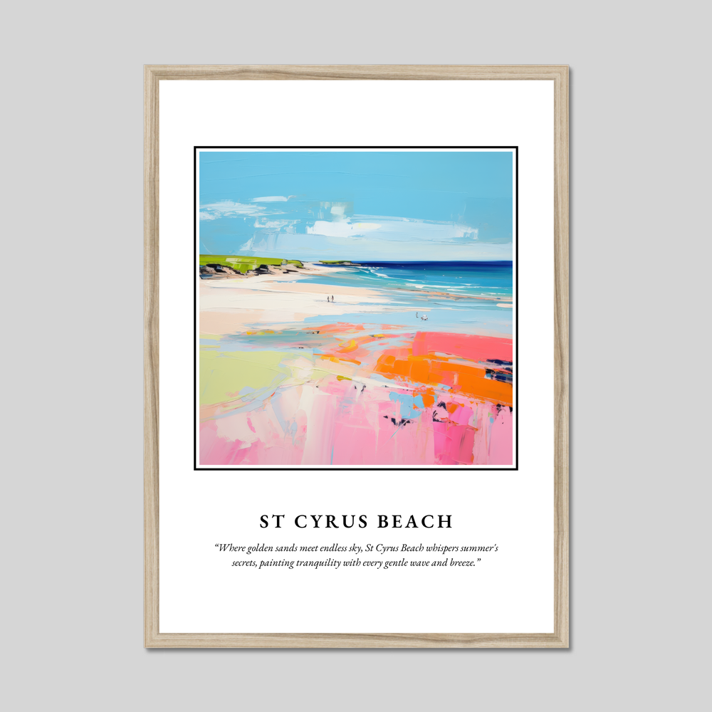 Poster in a natural frame