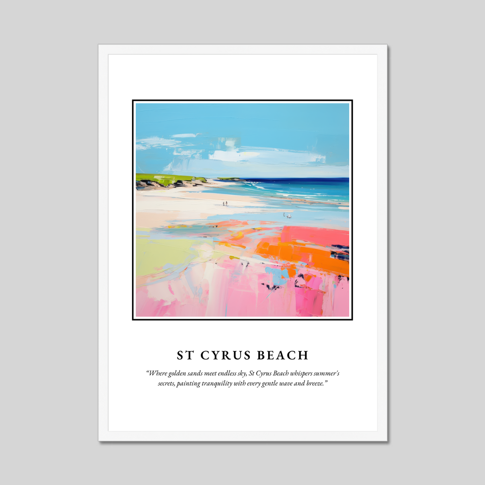 Poster in a white frame