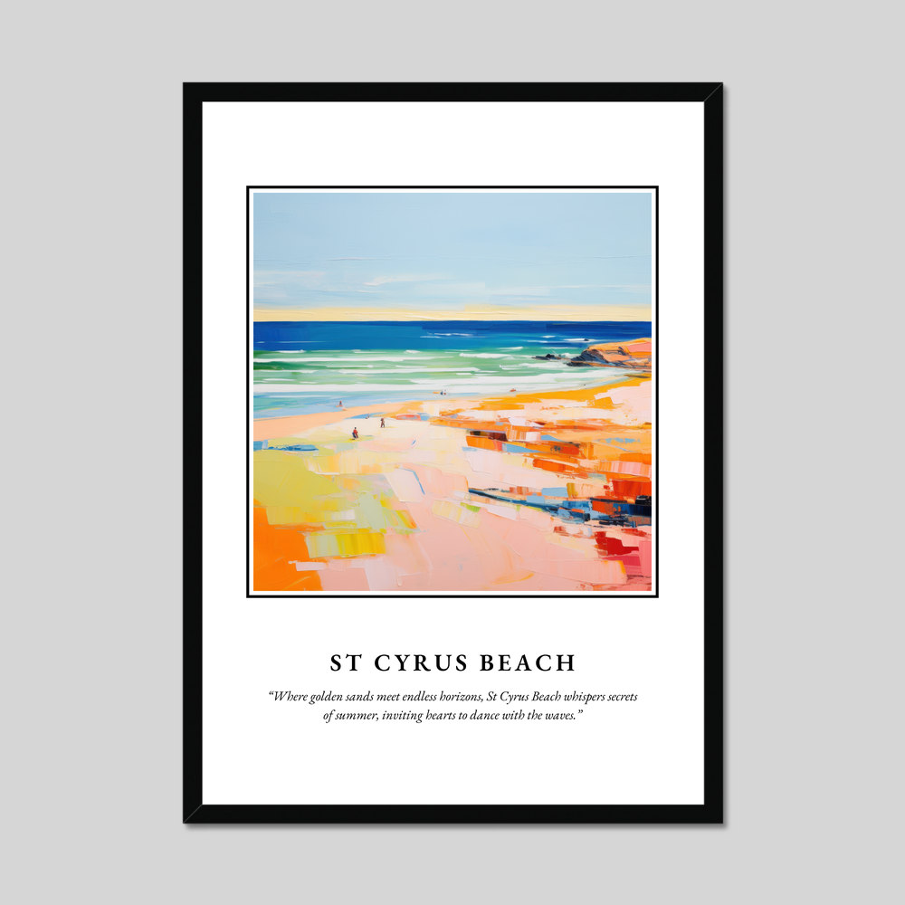 Poster in a black frame