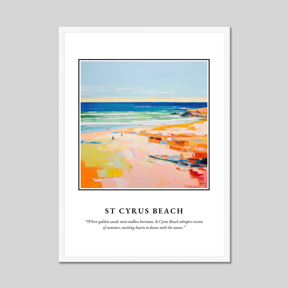 Poster in a white frame