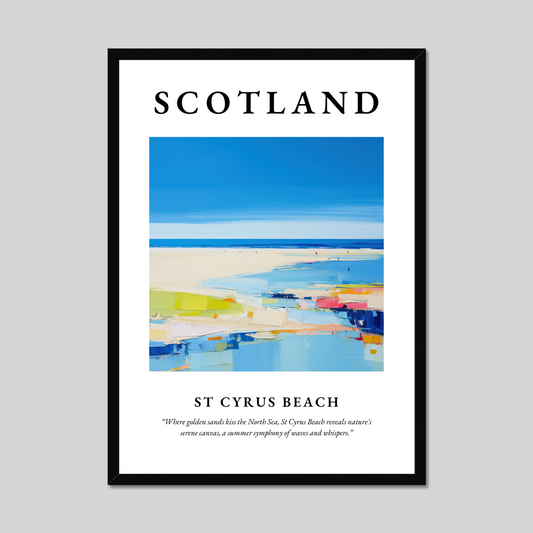 Poster of St Cyrus Beach, Scotland.