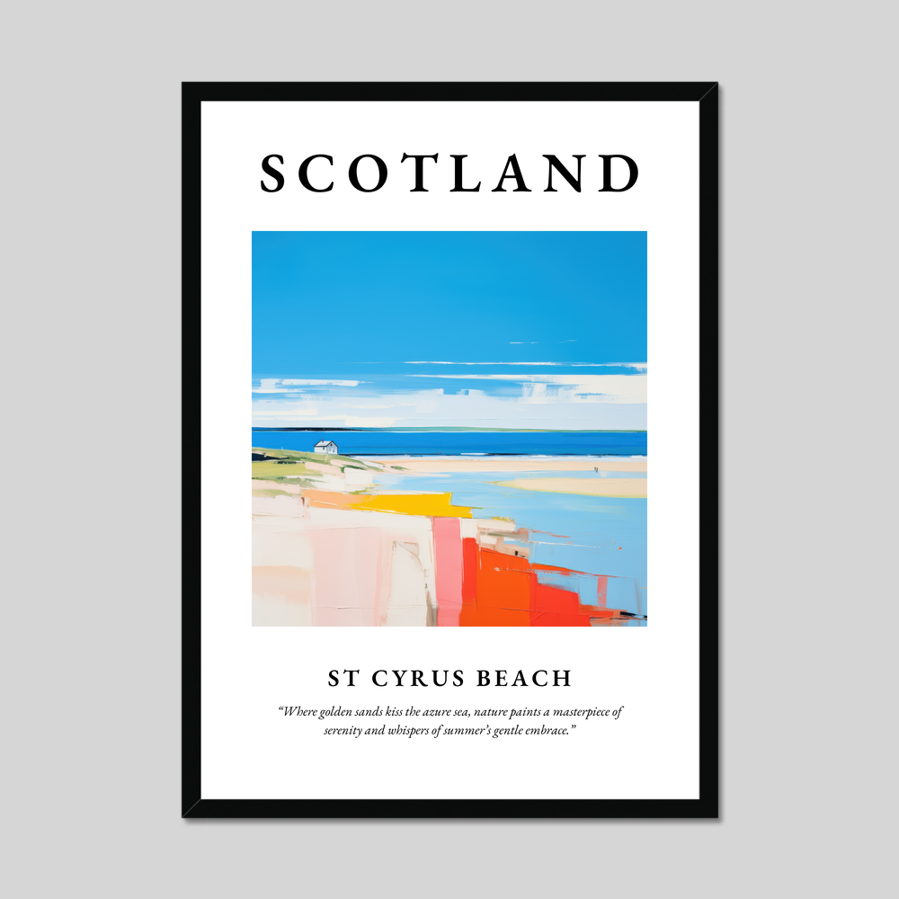 Poster of St Cyrus Beach, Scotland.