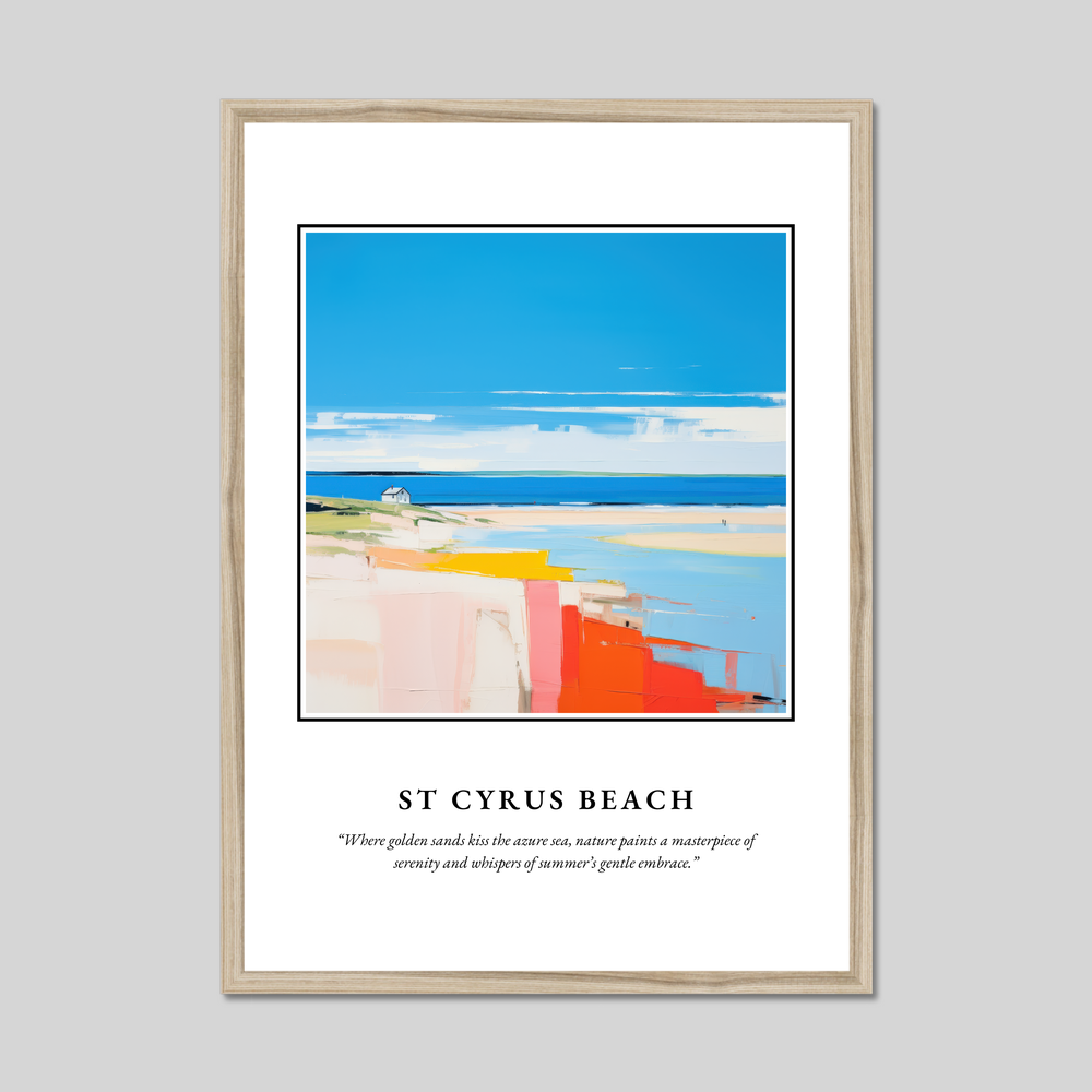 Poster in a natural frame