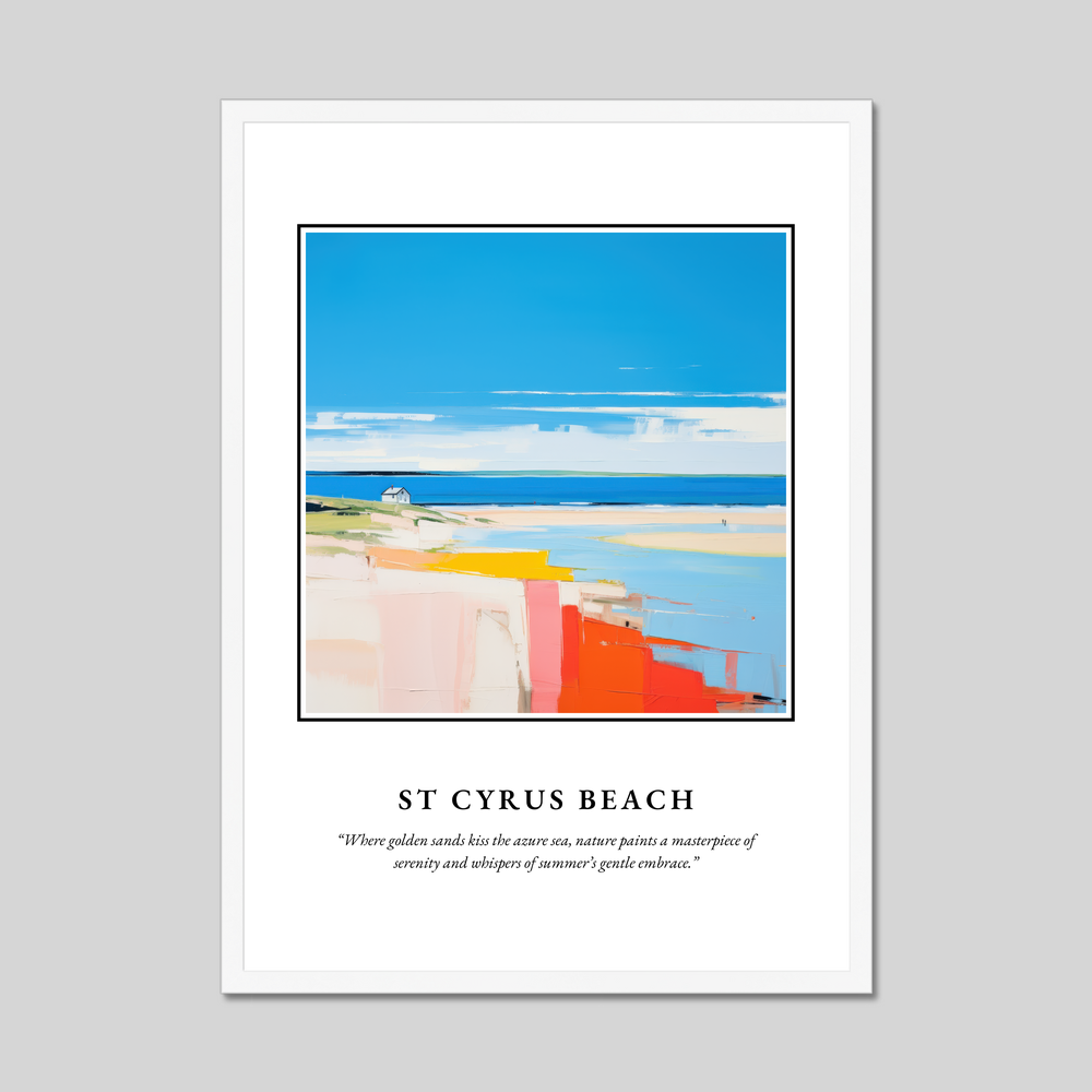 Poster in a white frame