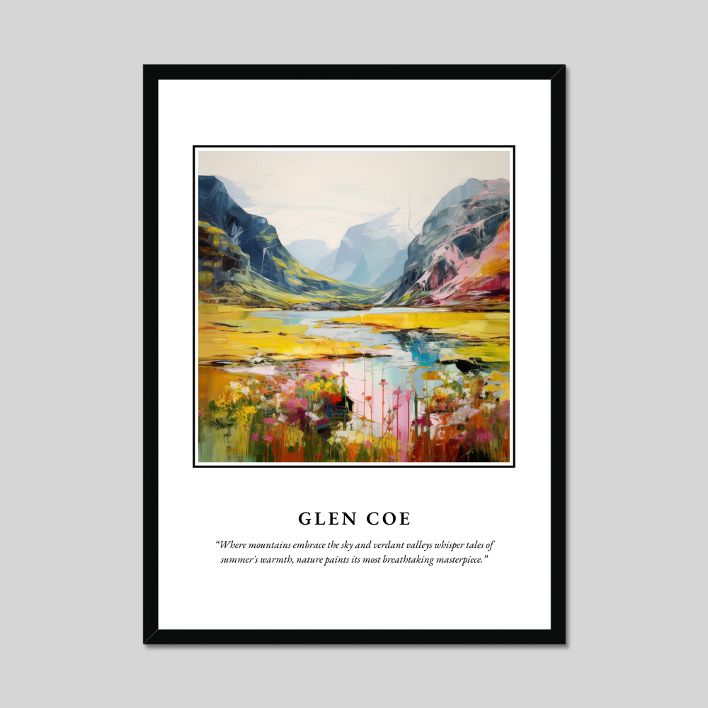 Poster in a black frame