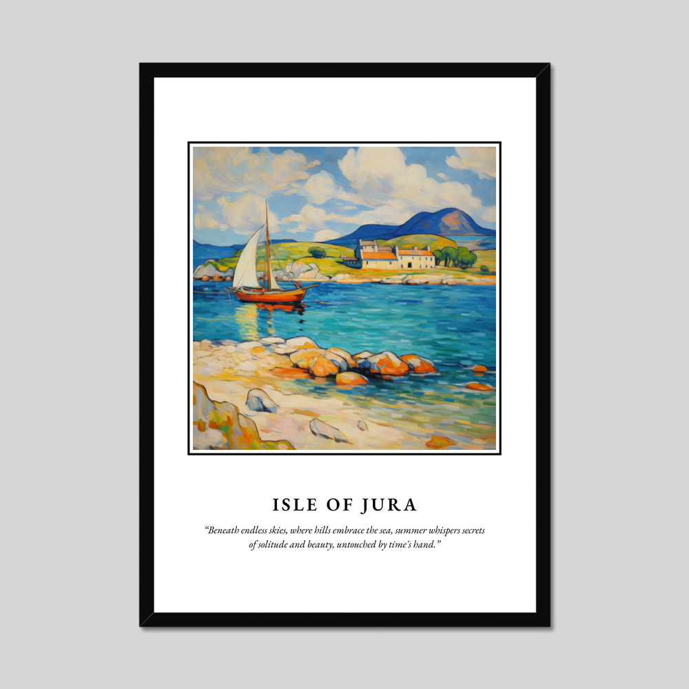 Poster in a black frame