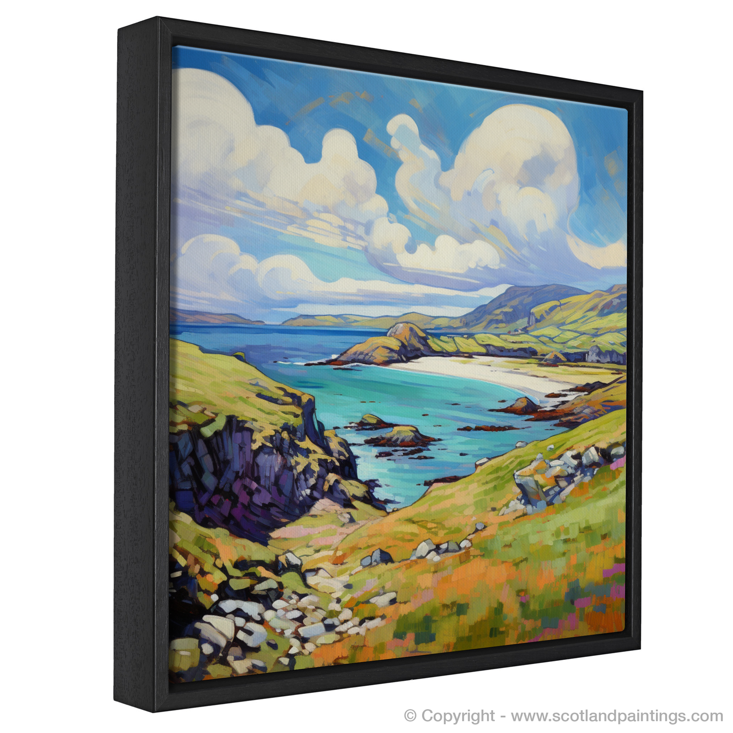 Painting and Art Print of Isle of Lewis, Outer Hebrides in summer entitled "Summer Serenity on the Isle of Lewis".