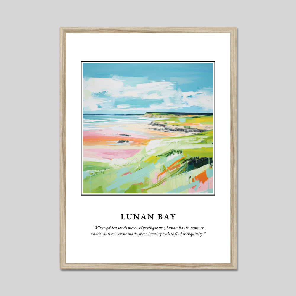 Poster in a natural frame