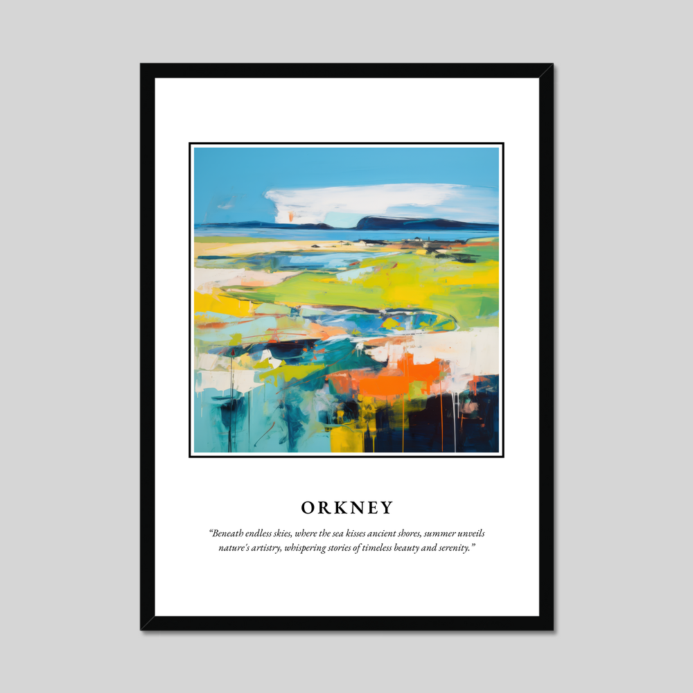 Poster in a black frame